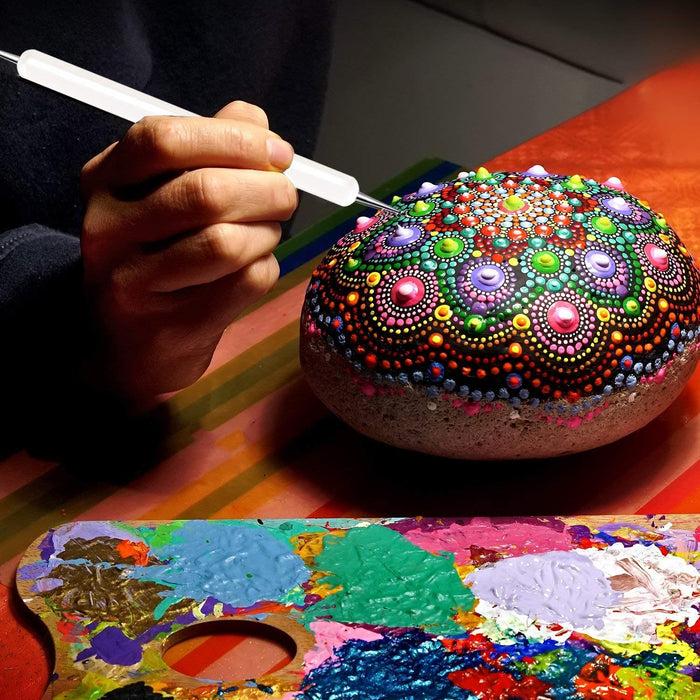 2 Way Dotting Pen Tool Nail Art Tip Dot Paint Manicure kit (5pc)