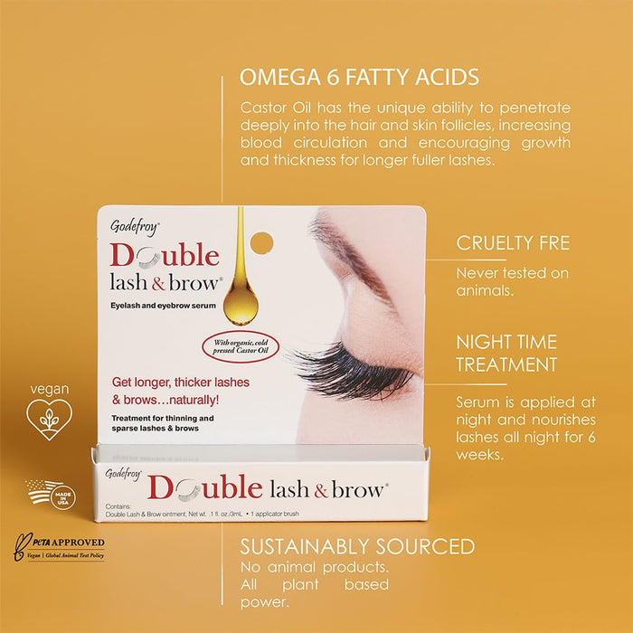 Godefroy - Double Lash & Brow Treatment (3ml + applicator)