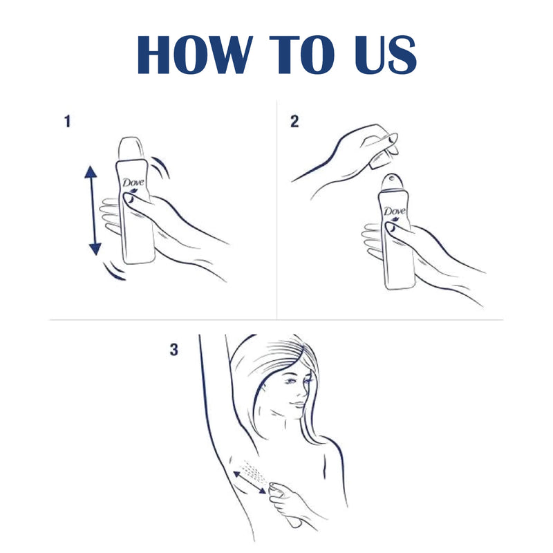 Dove - Invisible Dry Deodorant 48h Spray 150ml (3 Pack)