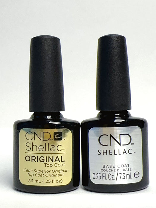 CND Shellac - Top Coat + Base Coat 0.25oz Duo Pack