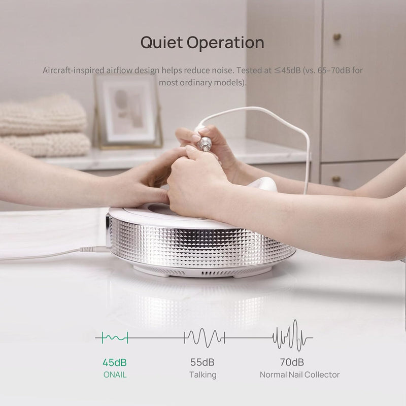ONAIL Nail Dust Collector - Reusable Filter - Low Noise