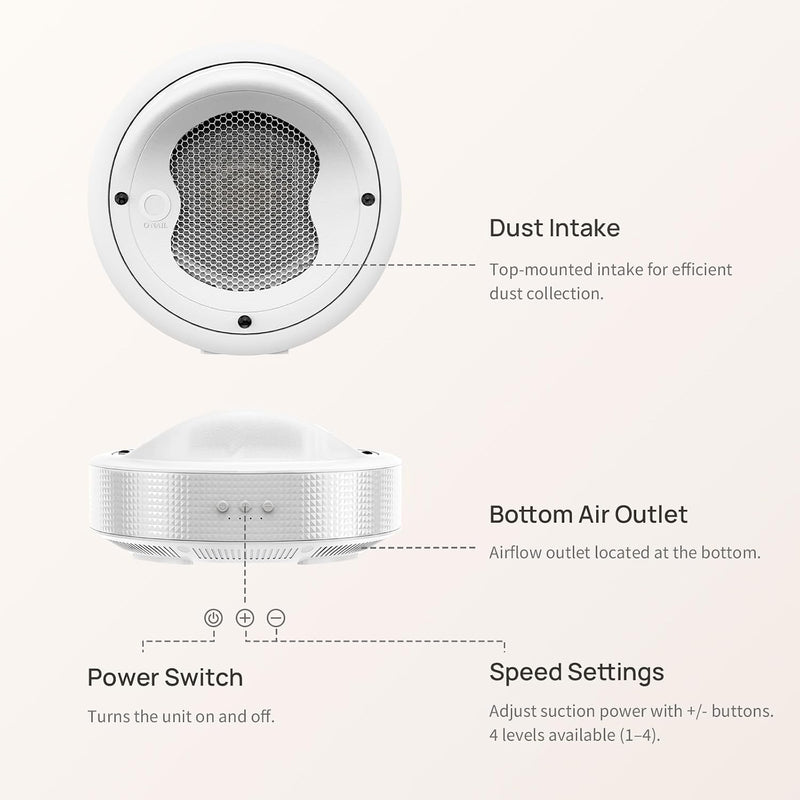 ONAIL Nail Dust Collector - Reusable Filter - Low Noise