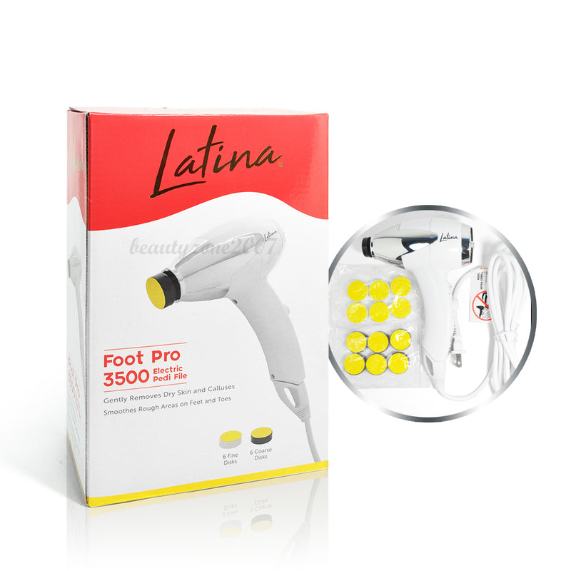 Latina Pro - 3500 Eletric Pedicure Drill for remove Callus Tip 2 Toe