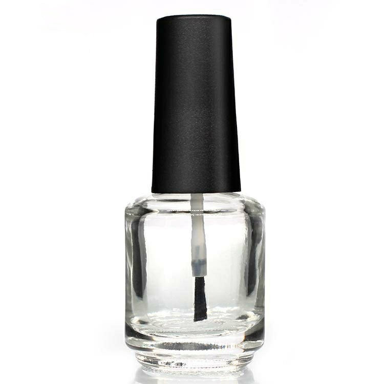 10 Pcs 15ml Glass Nail Polish Bottles Empty Refillable - Clear
