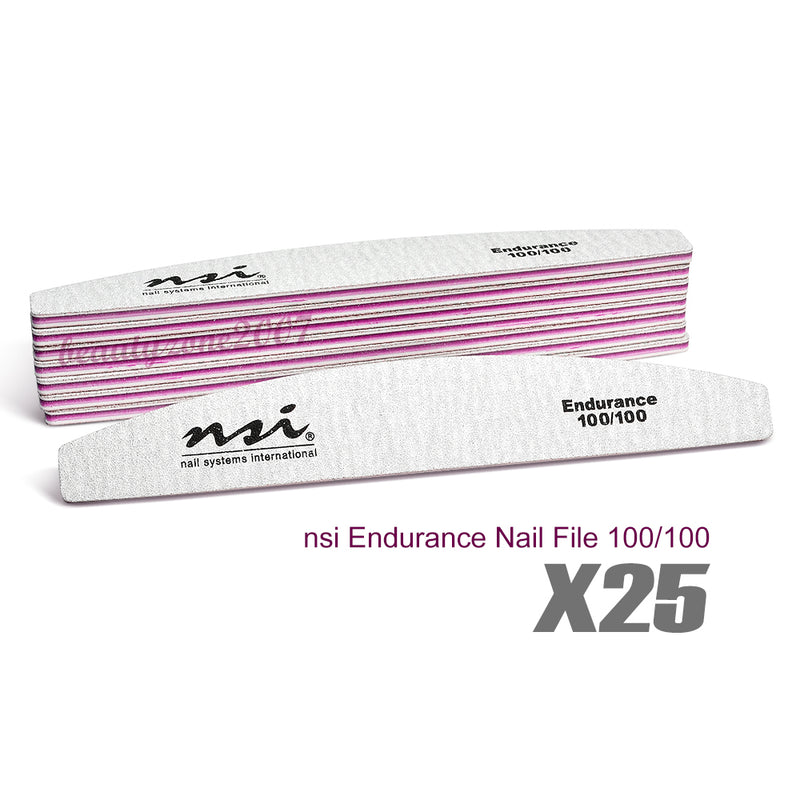 nsi - Endurance Nail File 100/100 (25 Pcs)