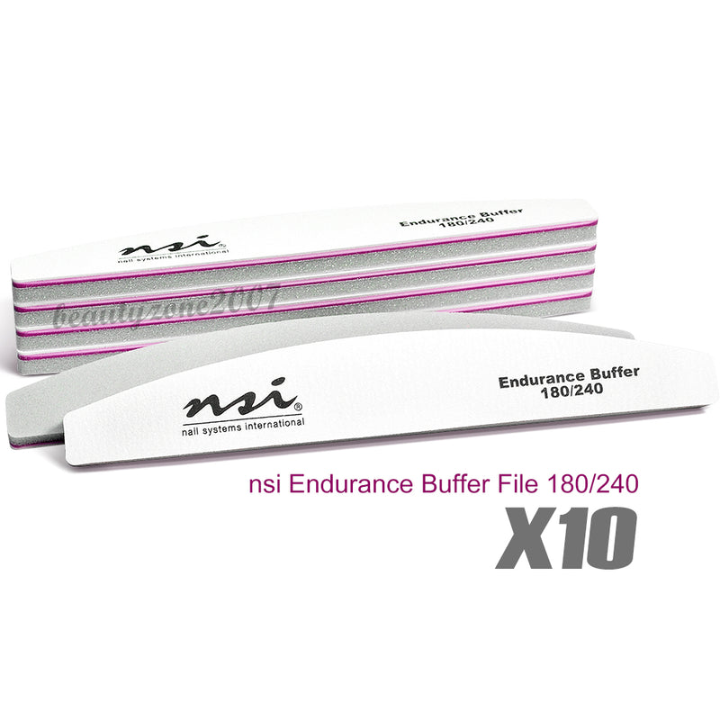 nsi - Endurance Nail Buffer File 180/240 (10 Pcs)