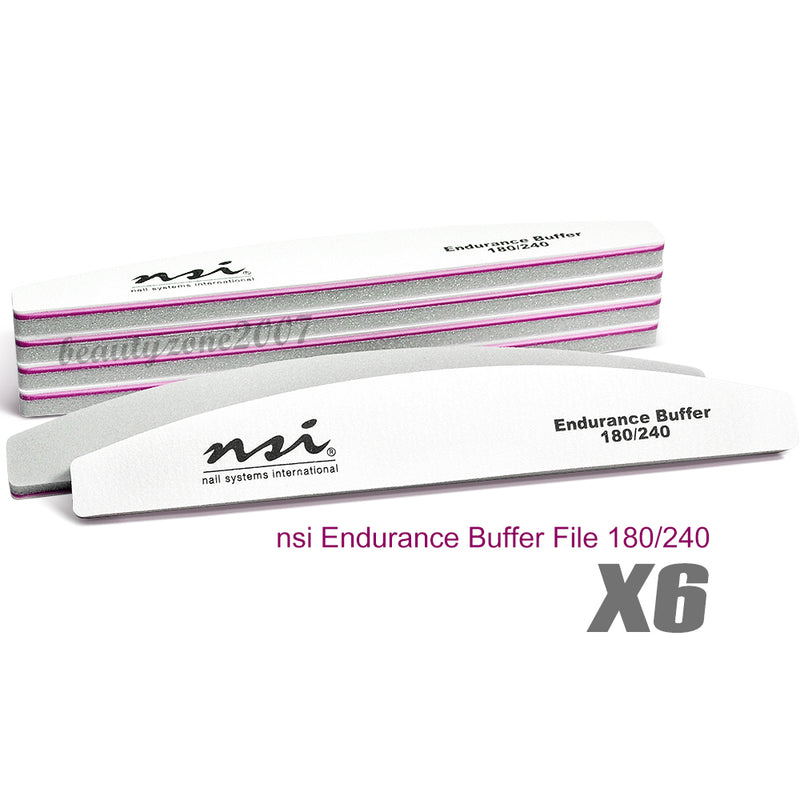 nsi - Endurance Nail Buffer File 180/240 (6 Pcs)