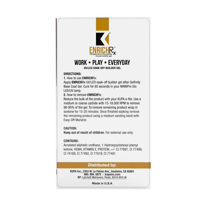 Kupa - EnrichRx Sheer White 0.57oz