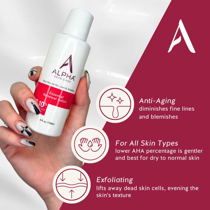 Alpha - Skin Care Essential Renewal Lotion 4 oz (2 pack)