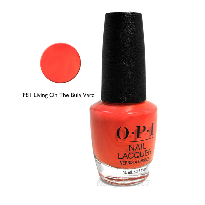 OPI Nail Lacquer F81 Living on the Bula-Vard!