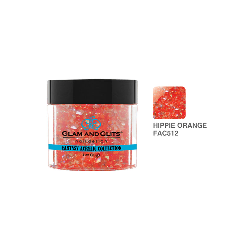 Glam & Glits - Fantasy Acrylic Powder - 512 HIPPIE ORANGE 1 oz