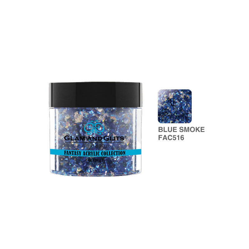 Glam & Glits - Fantasy Acrylic Powder - 516 BLUE SMOKE 1 oz