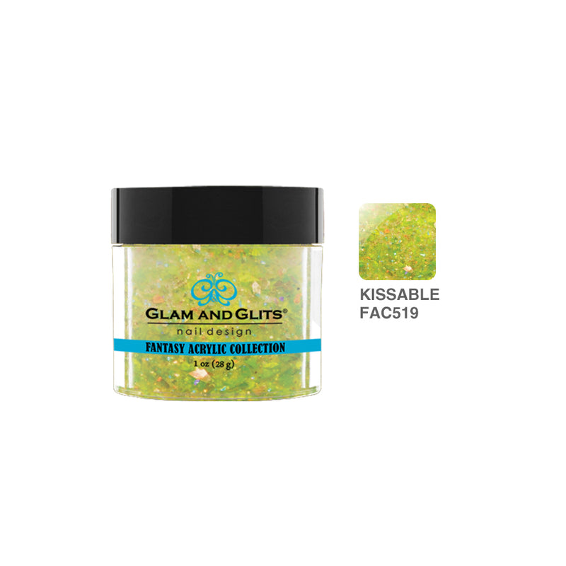 Glam & Glits - Polvo acrílico de fantasía - 519 KISSABLE 1 oz