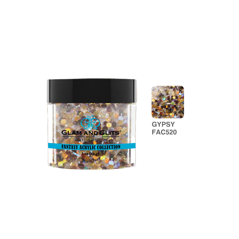 Glam & Glits - Polvo acrílico Fantasy - 520 GYPSY 28 g