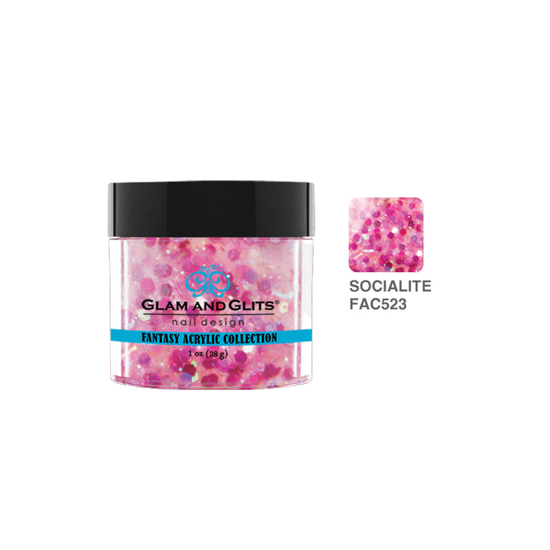 Glam & Glits - Polvo acrílico de color - 523 SOCIALITE 1 oz