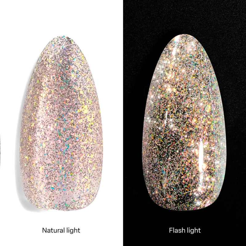 Apres - Flash Glitter Gel Couleur - Santo My Palo - FG04 0.5 fl oz