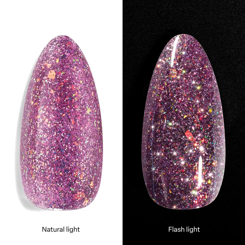 Apres - Flash Glitter Gel Couleur - Sitting Pretty - FG08 0.5 fl oz