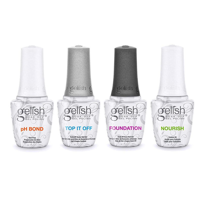 Gelish - Fantastic Four Kit Base+Top+Nourish+pH Bond 0.5oz