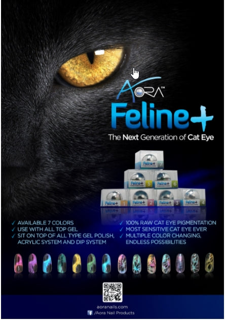 Aora Chrome Powder - F2 Feline+ Magnet Pigment