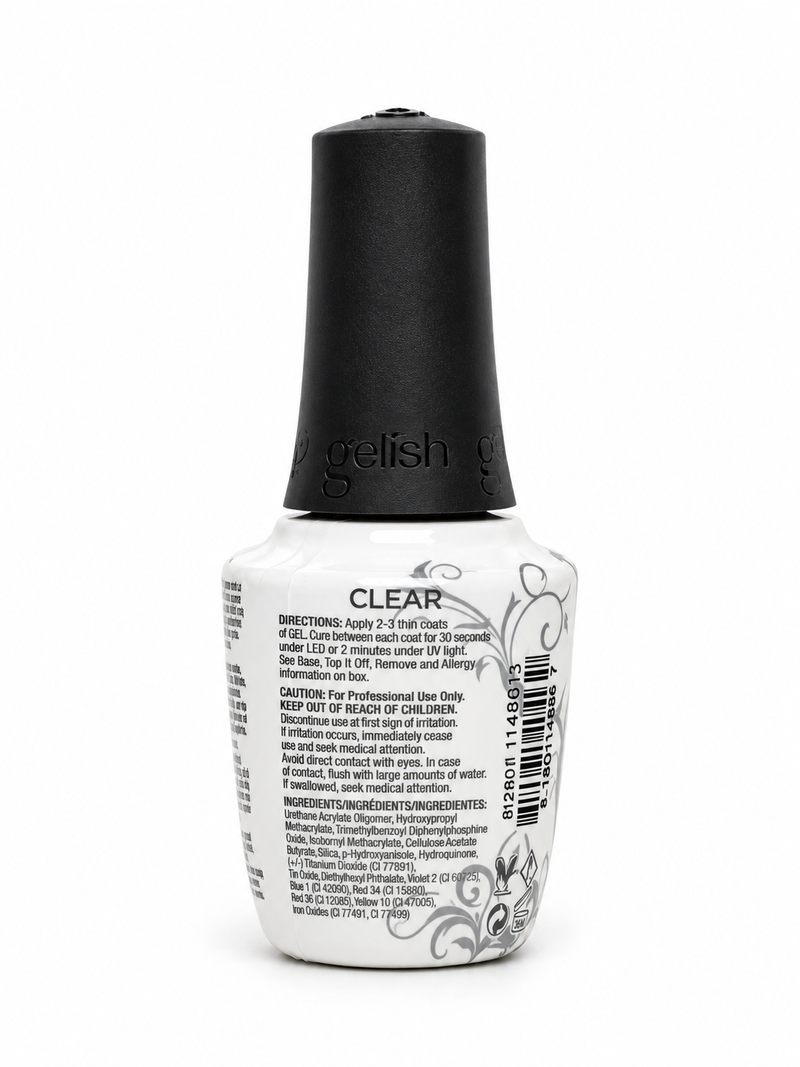 Gelish - Foundation Flex Rubber Base Gel - Clear 0.5 oz