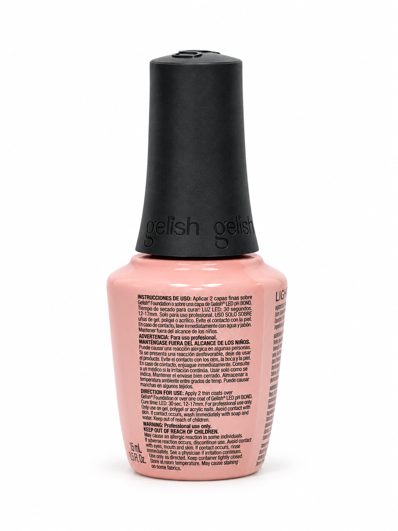 Gelish - Foundation Flex Rubber Base Gel - Light Nude 0.5 oz