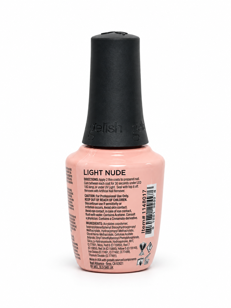 Gelish - Foundation Flex Rubber Base Gel - Light Nude 0.5 oz