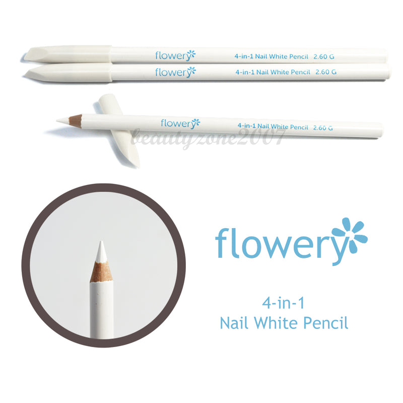 Flowery White Pencil Cuticle/Prepper/Whitener/Cleaner (3 pack)