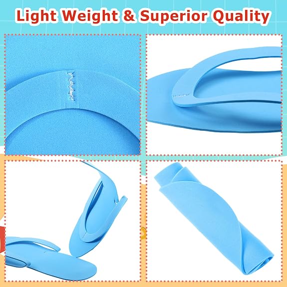 Pedicure Foam Disposable Slippers 100 pair Variety Color