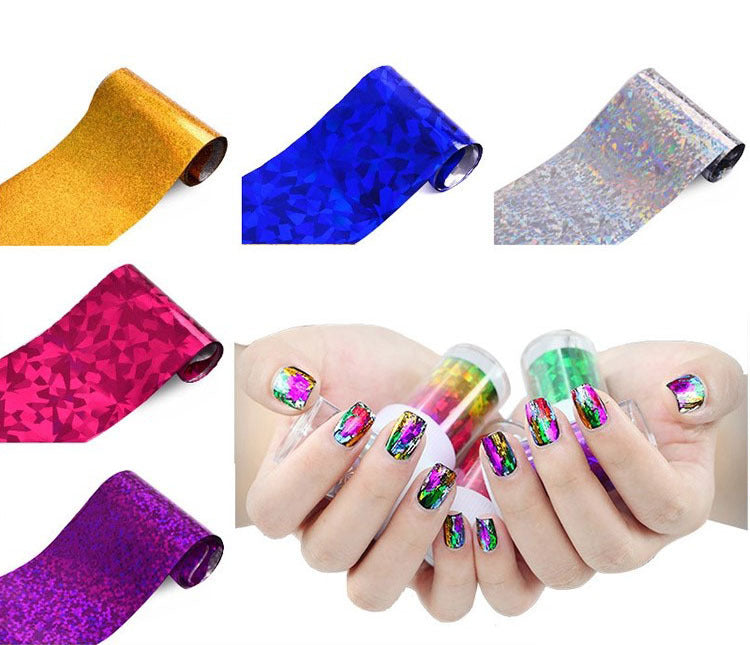 Nail Foil Transfer Paper High Quality Wraps Roll (5 Roll)