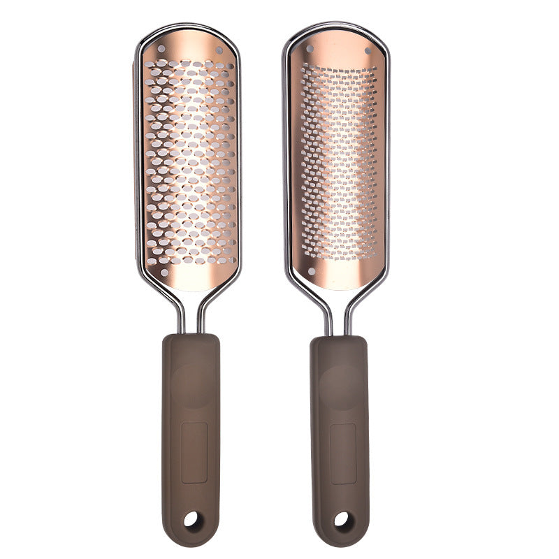 Foot File Foot Scrubber Pedicure - Callus Remover (Golden) (2 Pack)
