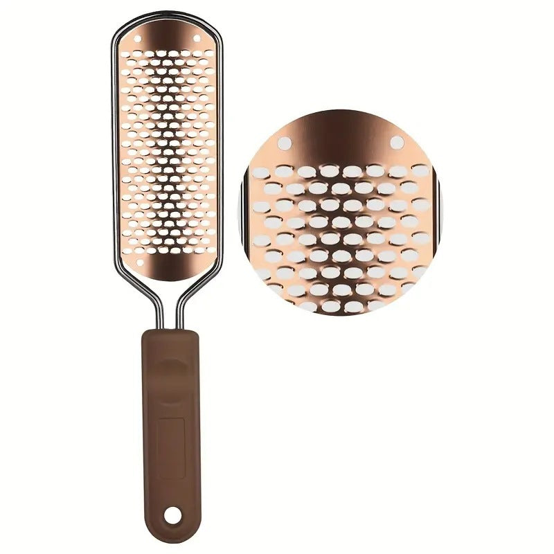 Foot File Foot Scrubber Pedicure - Callus Remover (Golden) (2 Pack)