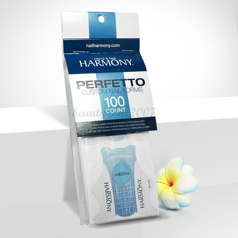 Moldes para uñas Harmony Perfetto, paquete de 100 unidades