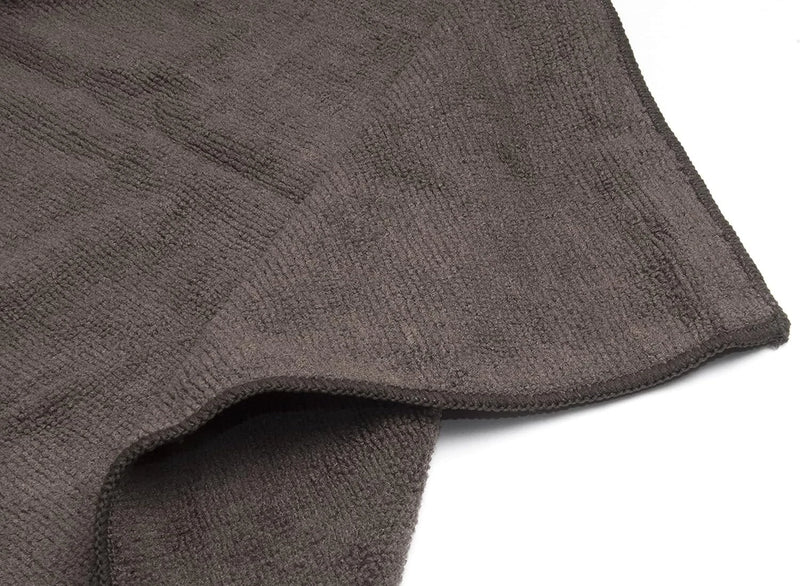 Fromm Softees Microfiber Salon Hair Towels 16" x 29" (Brown) 10 Count