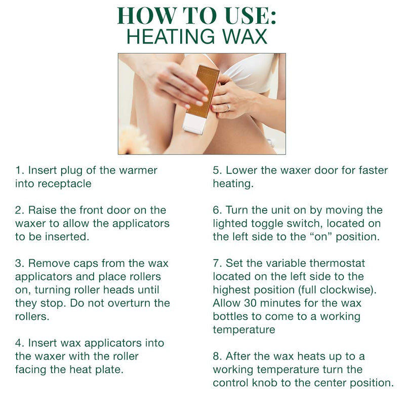 Clean + Easy - Kit completo de servicio profesional para spa de depilación con cera