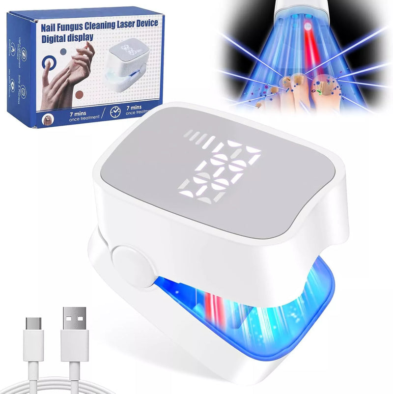 Nail Fungus Laser Treatment LED Light Device-FSA or HSA Eligible Solution-White