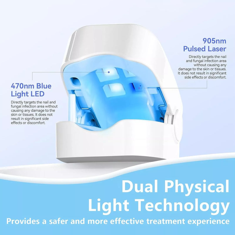 Nail Fungus Laser Treatment LED Light Device-FSA or HSA Eligible Solution-White