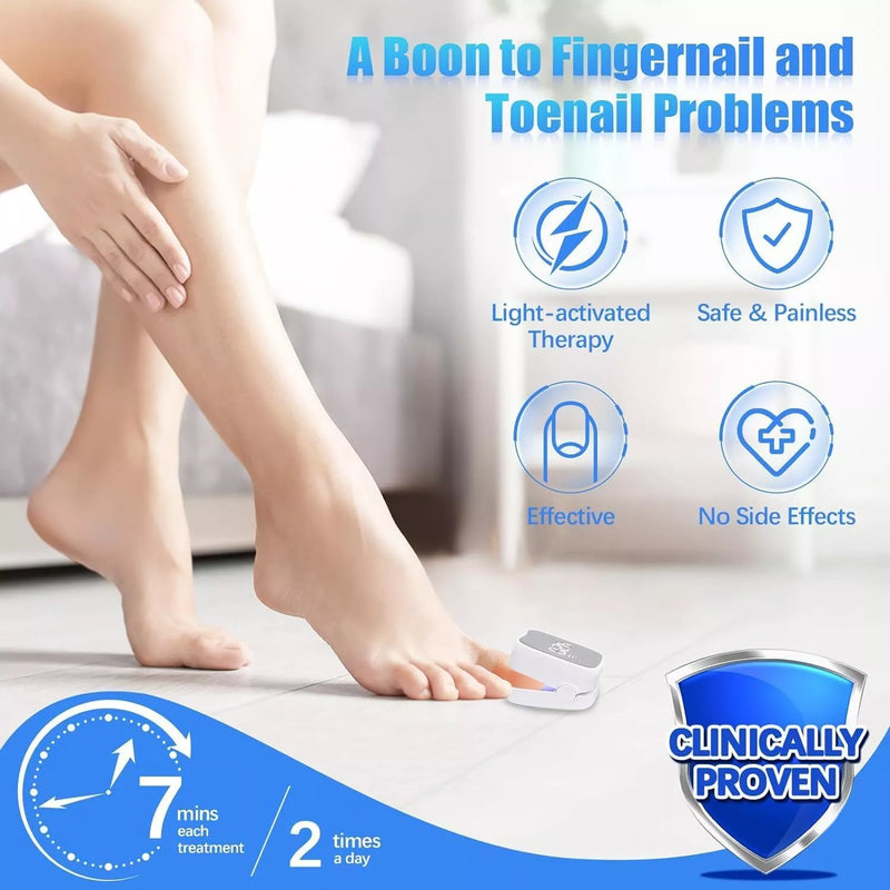 Nail Fungus Laser Treatment LED Light Device-FSA or HSA Eligible Solution-White