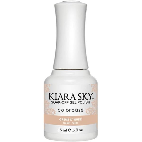Kiara Sky - Gel Polish 0.5 fl oz - G431 Cream D'Nude