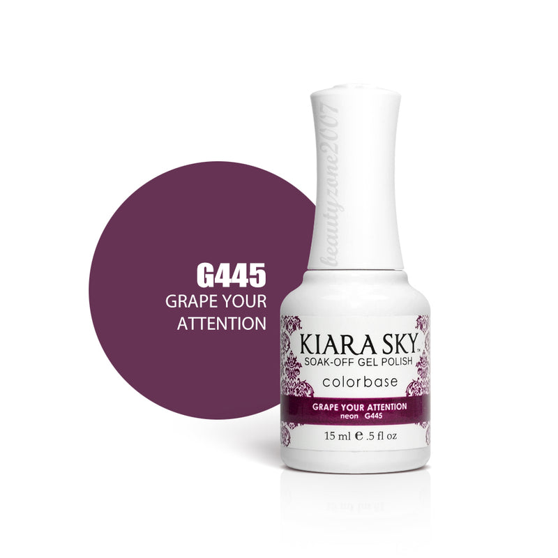 Kiara Sky - Gel Polish 0.5 fl oz - G445 Grape Your Attention