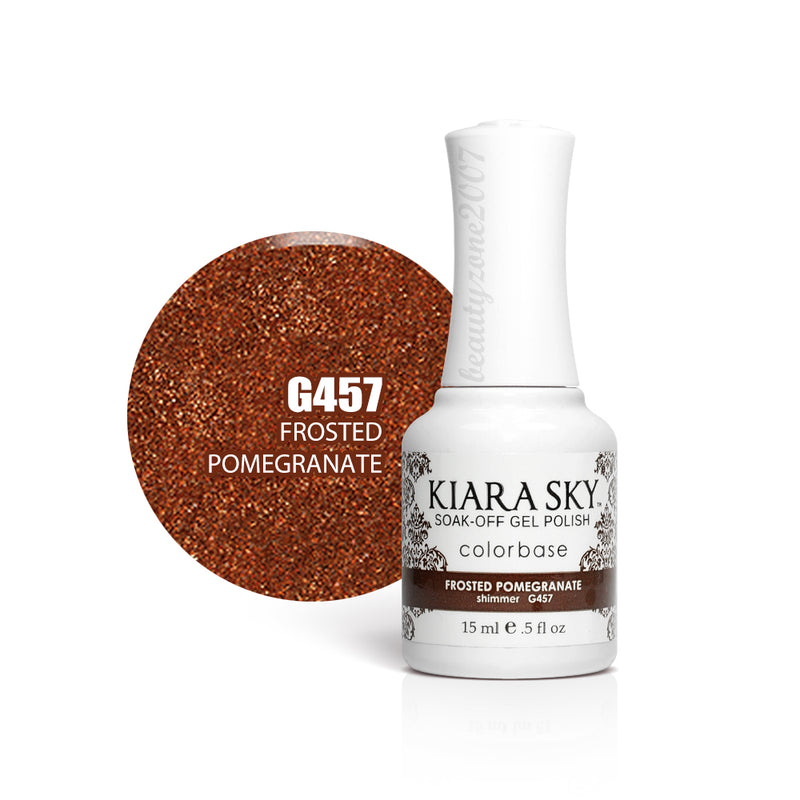 Kiara Sky - Gel Polish 0.5 fl oz - G457 Frosted Pomegranate