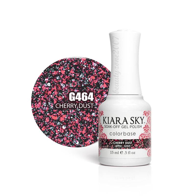 Kiara Sky - Esmalte en gel 0.5 fl oz - G464 Cherry Dust