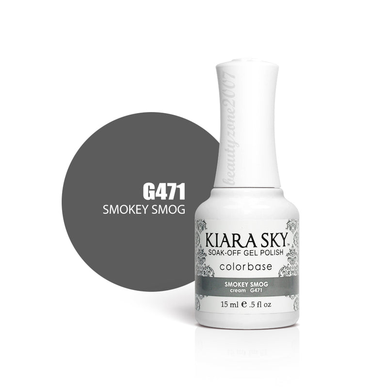 Kiara Sky - Esmalte en gel 0.5 fl oz - G471 Smokey Smog
