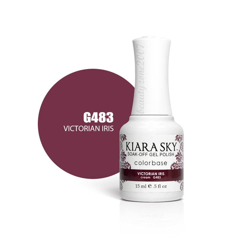 Kiara Sky - Esmalte en gel 0.5 fl oz - G483 Victorian Iris