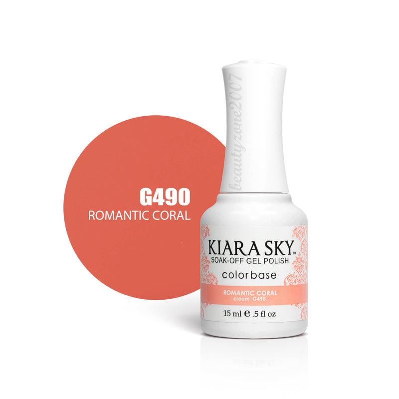 Kiara Sky - Esmalte en gel 15 ml - G490 Coral Romántico