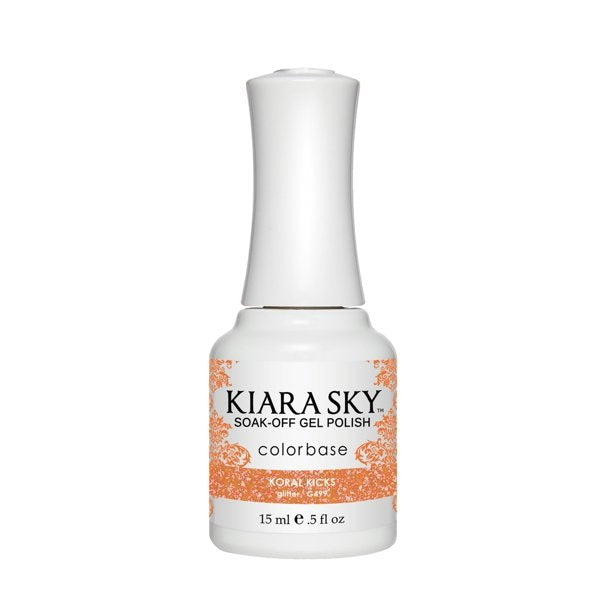 Kiara Sky - Esmalte en gel 0.5 fl oz - G499 Koral Kicks