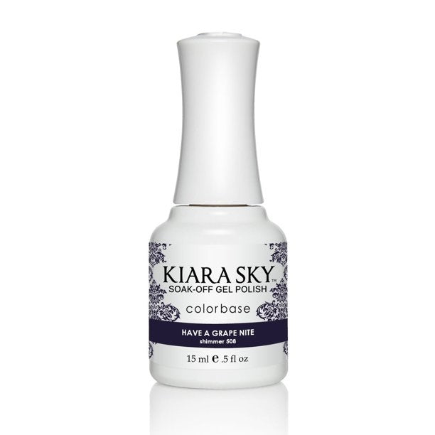 Kiara Sky - Esmalte en gel 0.5 fl oz - G508 Have A Grape Nite