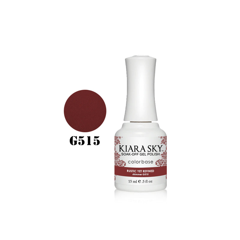 Kiara Sky - Esmalte en gel 0.5 fl oz - G515 Rústico pero refinado