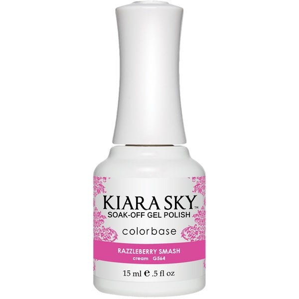 Kiara Sky - Esmalte en gel 0.5 fl oz - G564 Razzleberry Smash