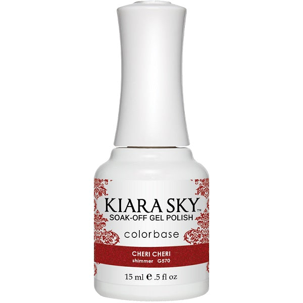 Kiara Sky - Esmalte en gel 0.5 fl oz - G570 Cheri Cheri