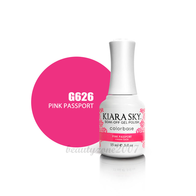 Kiara Sky - Gel Polish 0.5 fl oz - G626 Pink Passport